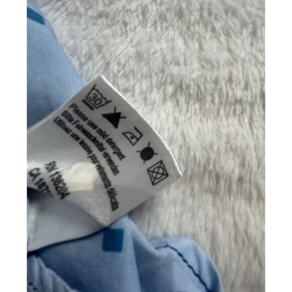 Georg Roth Los Angeles Mens XL Long Sleeve Button-Down Shirt Blue Square Print - Picture 5 of 10